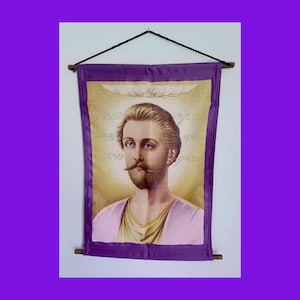 Saint Germain portrait painting decorative cloth wall hanging