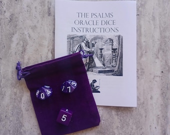Kostki do wróżenia z psalmami i INSTRUKCJAMI, Bibliomancja wróżbiarska
