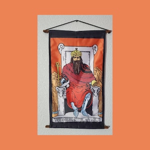 Carta de Tarô do Imperador, tecido decorativo para pendurar na parede