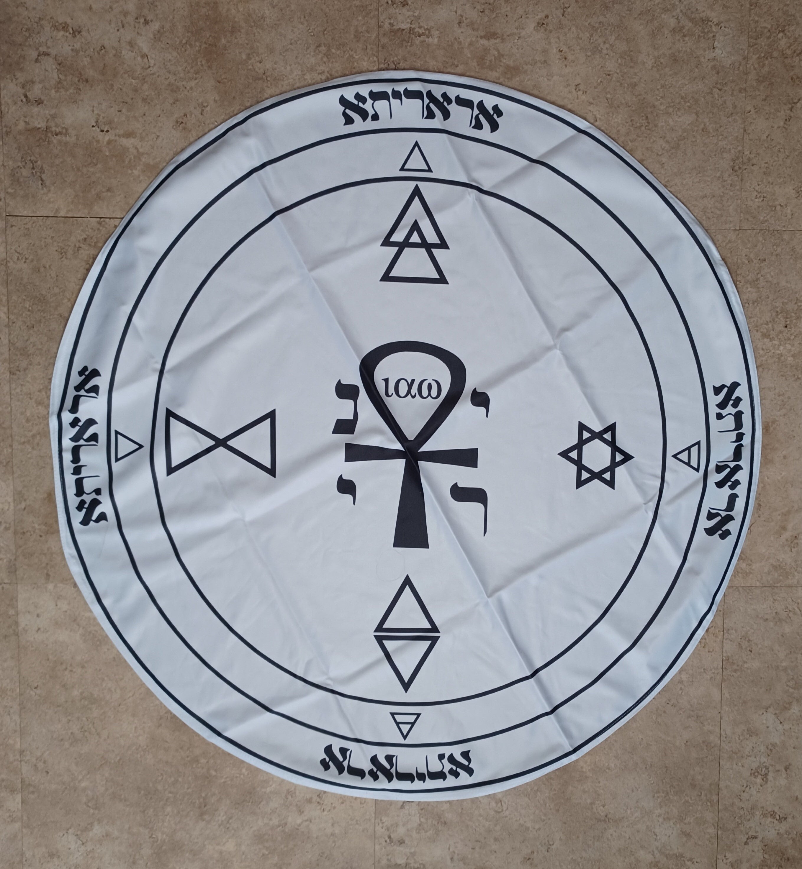 LBRH Elemental White Ritual Circle Cloth / Lesser Banishing Ritual of ...