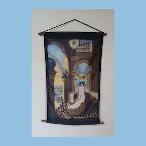 Masonic Second Degree trestle board Fellowcraft decorative cloth wall hanging