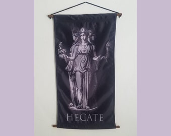 Greek Goddess Hecate decorative cloth wall hanging