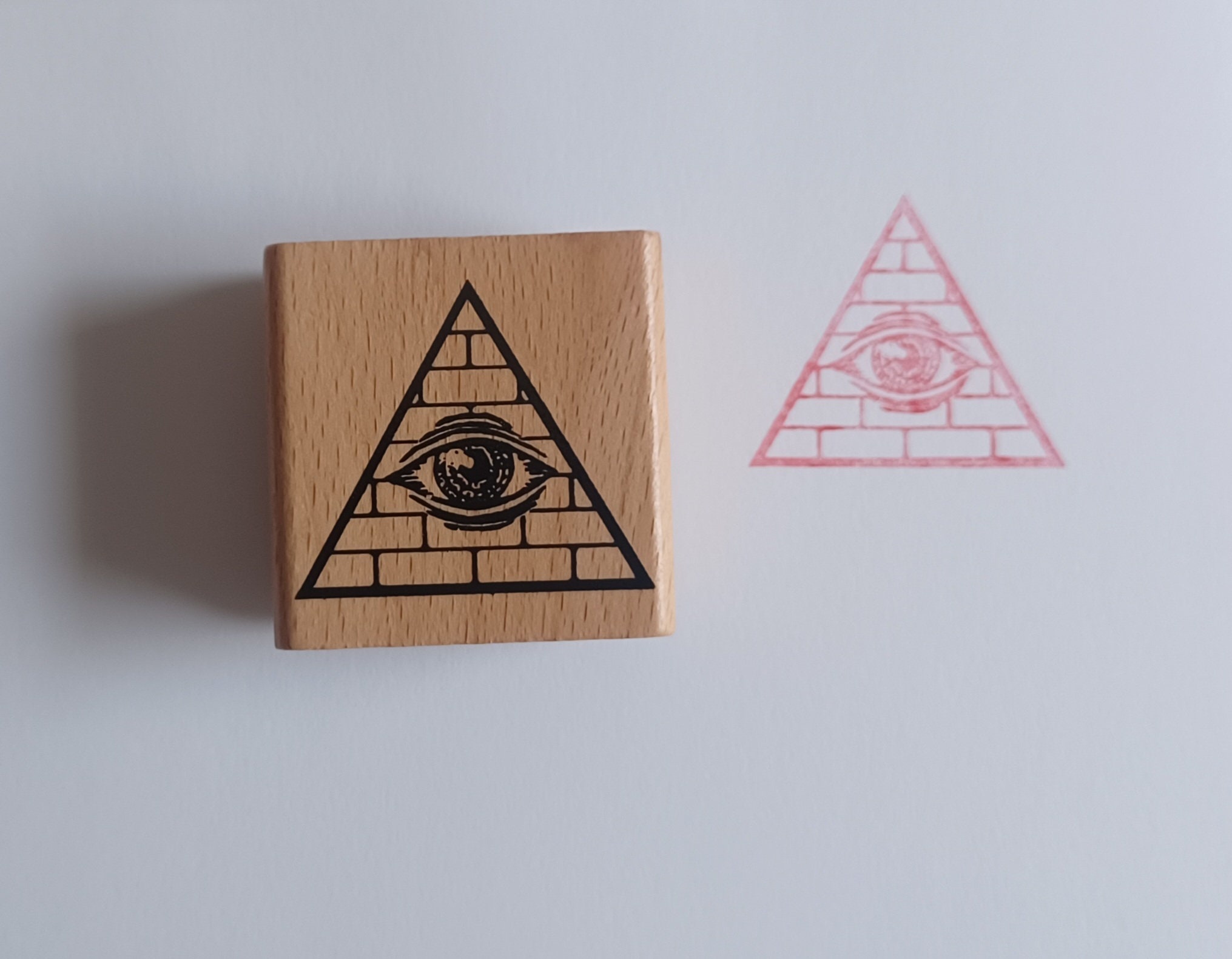 Eye in Pyramid Rubber Stamp - Etsy