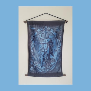 Roman God Jupiter decorative cloth wall hanging