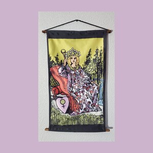 Carta de Tarô Imperatriz tecido decorativo para pendurar na parede