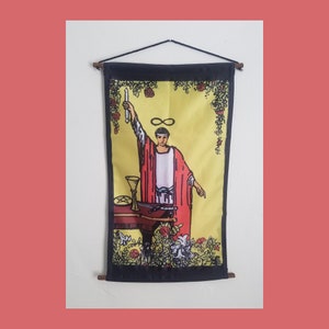 Carta de tarô do mágico tecido decorativo para pendurar na parede