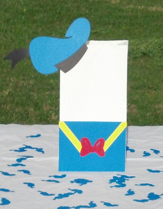 Donald Duck Party Favor Bag Etsy