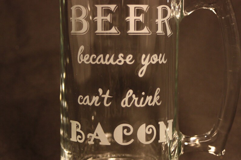 Funny Beer Stein Humorous Quote: Beer Because You Can't | Etsy