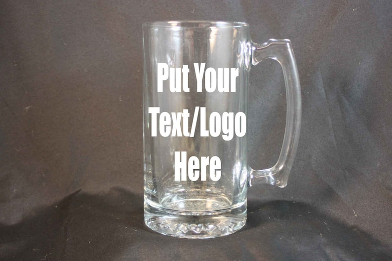 Personalized Beer Stein Custom Etching of Your Logo And/or Etsy
