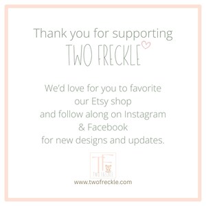 a message of gratitude from a seller to their followers, expressing their appreciation for the support and following they have received. The message includes a website address for new designs and updates.
