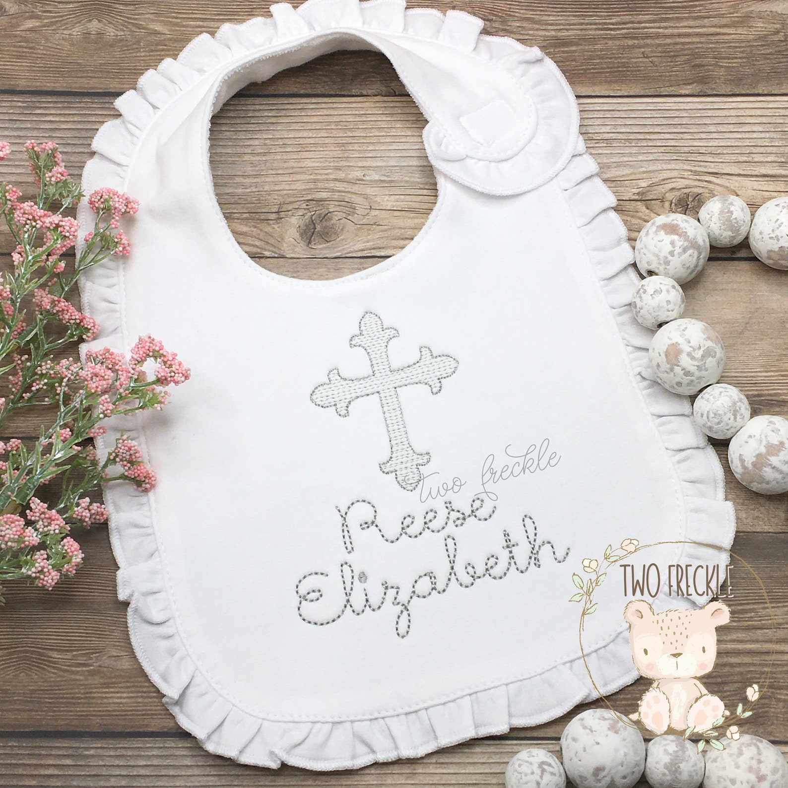 Boys Monogrammed Bib Boys Christening Bib Baby Dedication Etsy