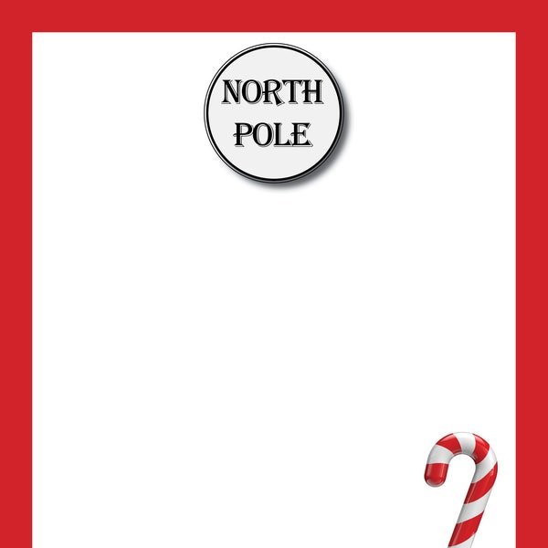 Printable North Pole Santa Letterhead