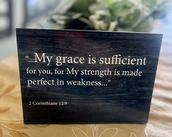 My Grace is sufficient frame