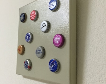 Beer bottle caps - man cave decor