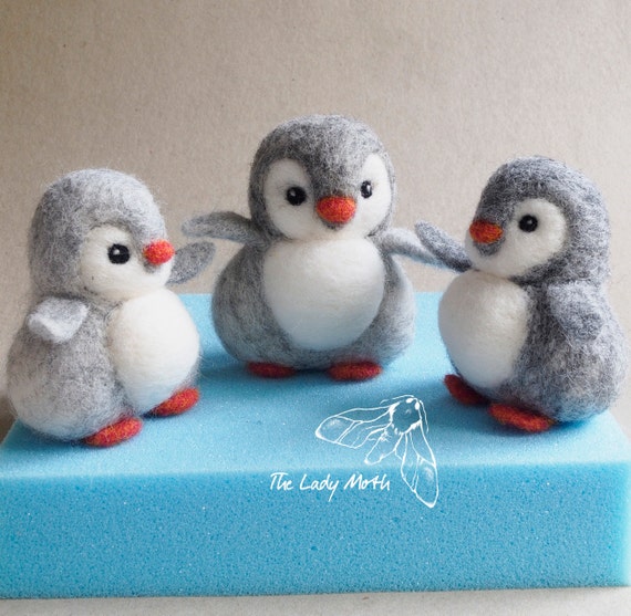 PENGUIN Needle Felting Instructions by the Lady Moth PDF DIY