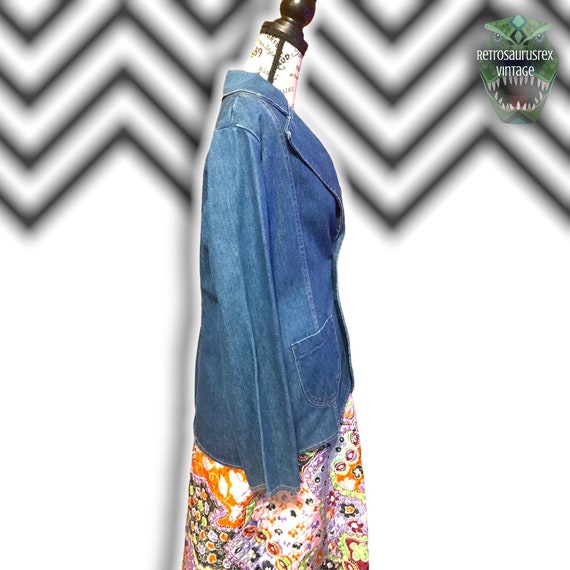 Vintage Iconic 1960’s Funky Mod Maverick  Denim J… - image 7