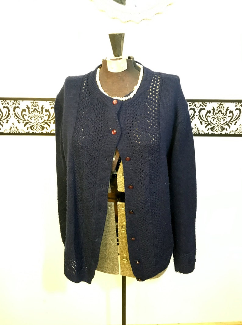 navy blue cardigan sweater plus size