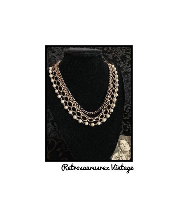 1960's Vintage Silver Plated & Pearl Old Hollywoo… - image 2