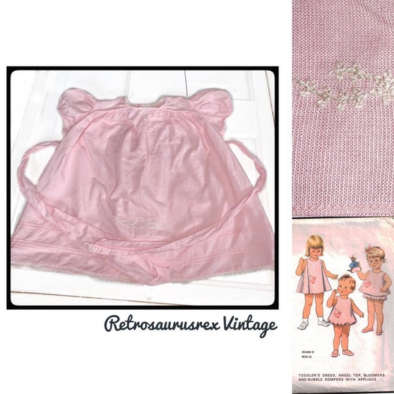 Vintage 1940’s Cotton Candy Pink Girl’s Swing Dres