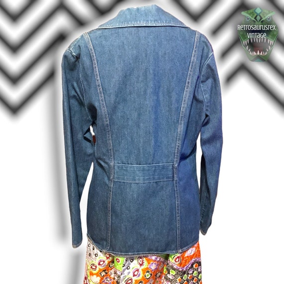 Vintage Iconic 1960’s Funky Mod Maverick  Denim J… - image 3