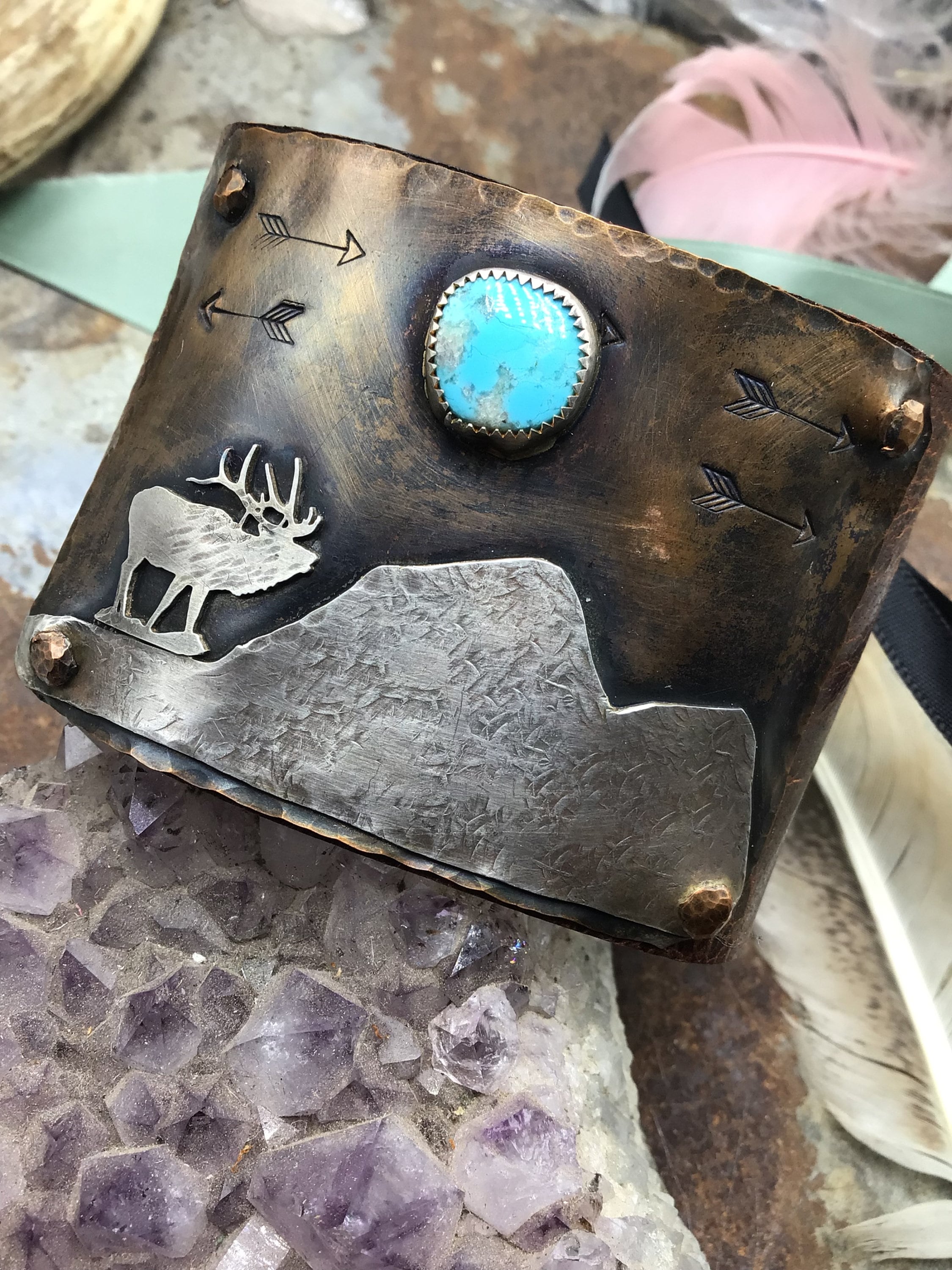 Unbelievable Native American Navajo Turquoiseusa Indian Head Cents Bracelet Unbelievable Native American Navajo Turquoiseusa Indian Head Cents Bracelet