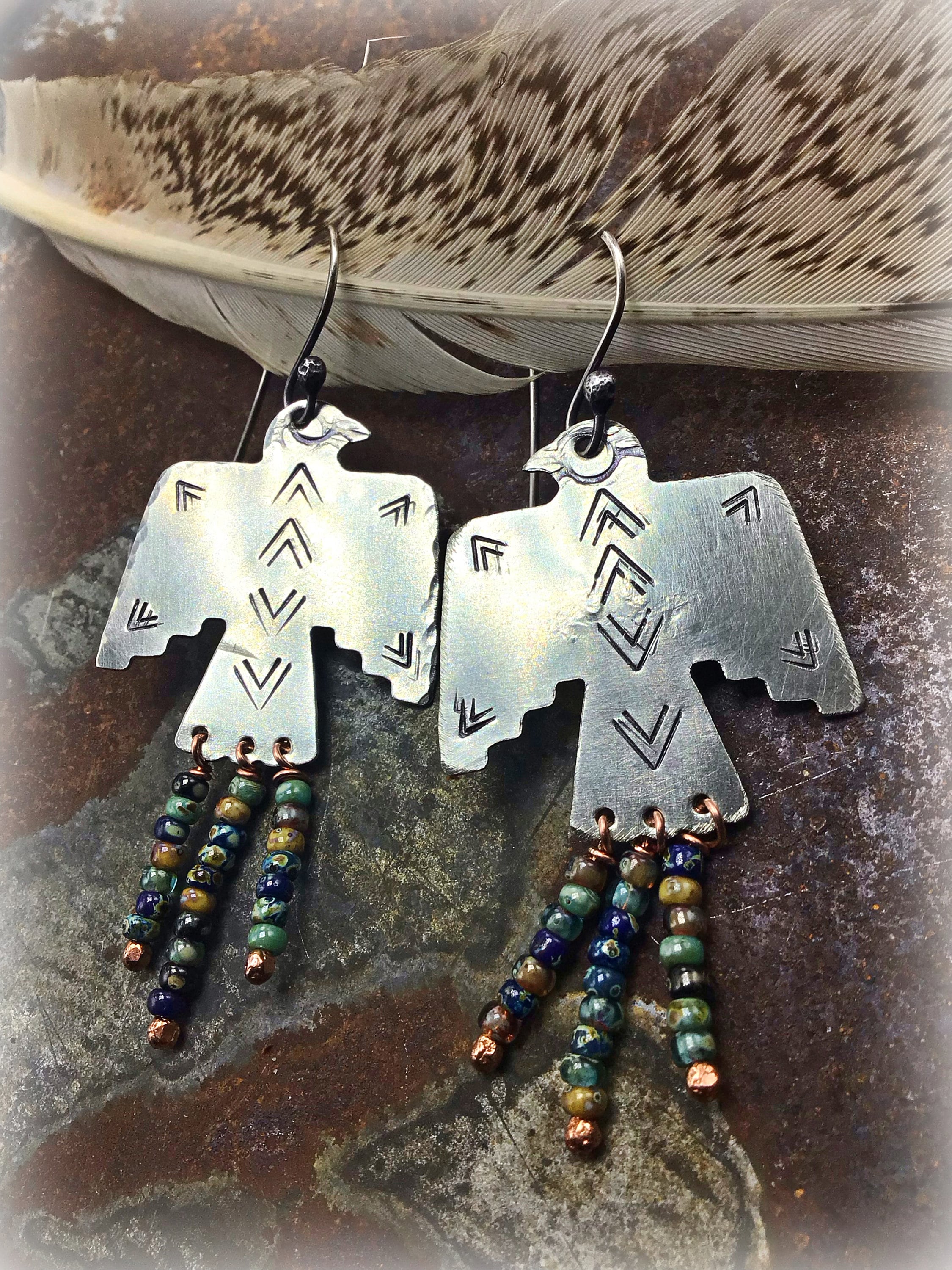 Thunderbird earrings deals