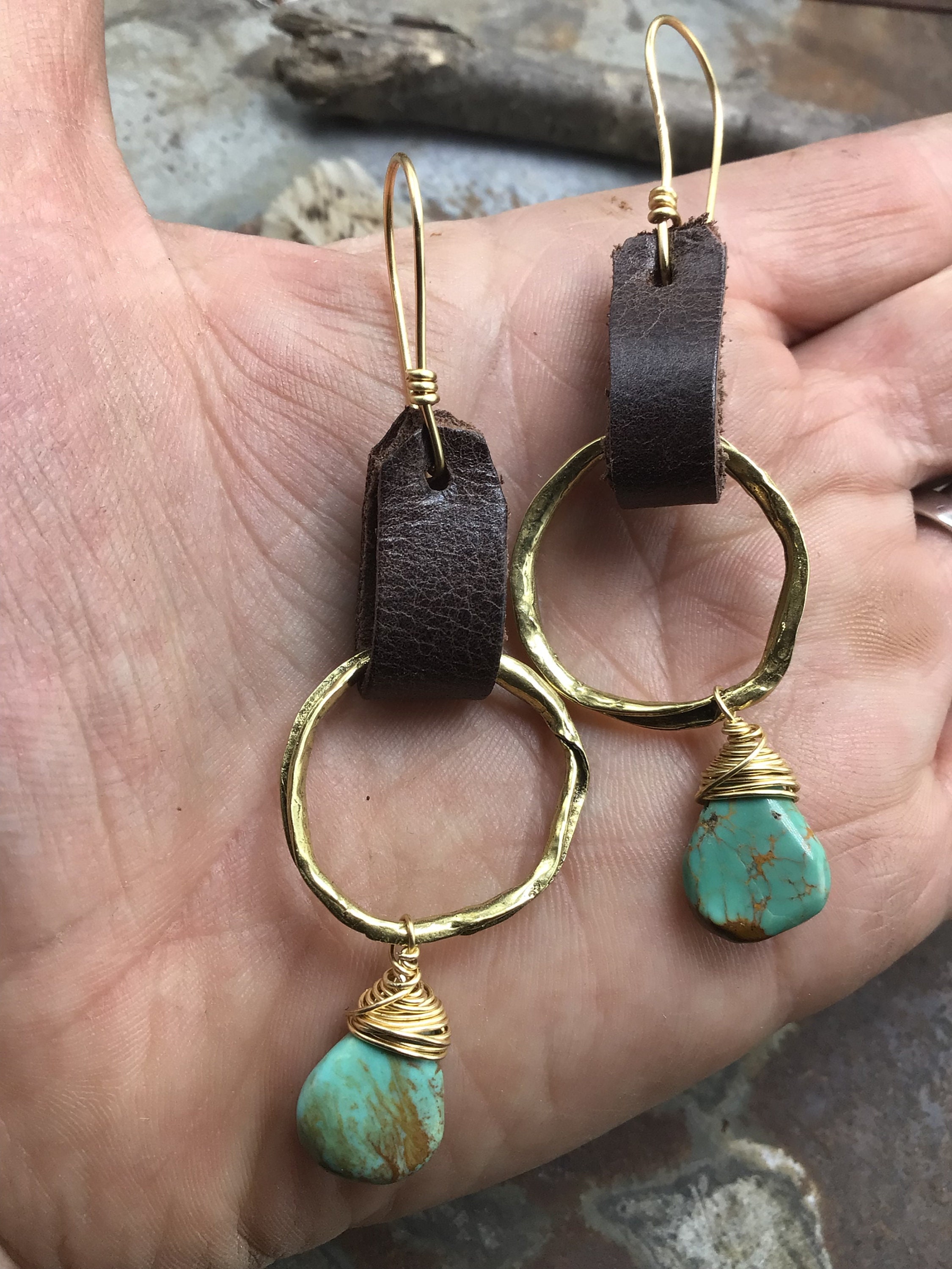 Bronze Twist Earrings