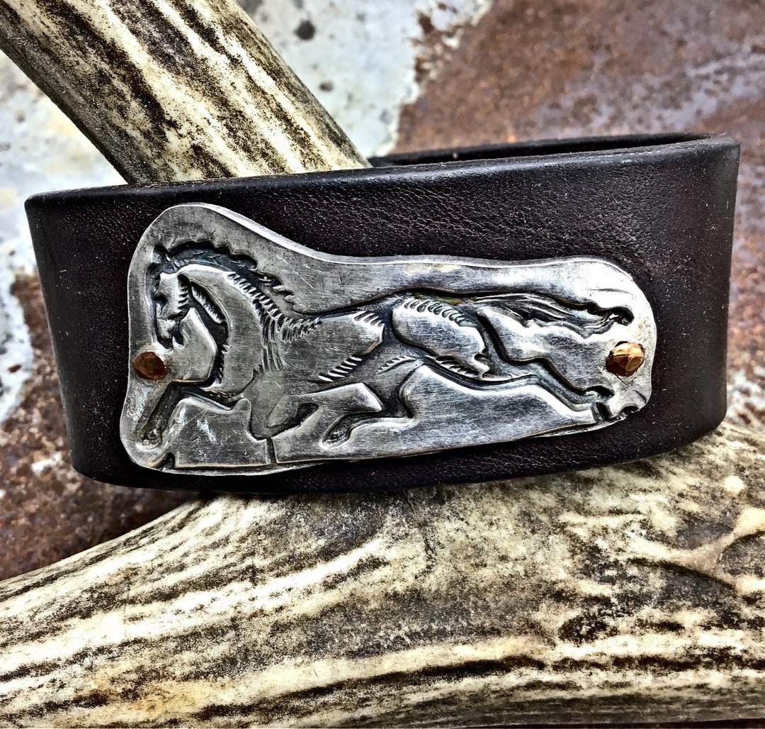 Fox Trotter Style Sterling Pacer Horse Riveted in Copper on - Etsy