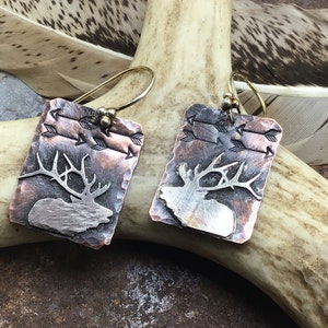 Earrings Orbyn Gunmetal Drop - Elk main image 1