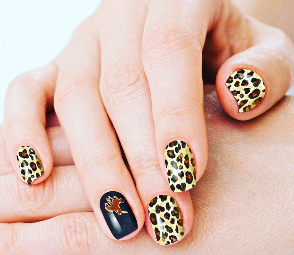 Retro rodeo nail wraps, real nail polish stickers, long lasting,western