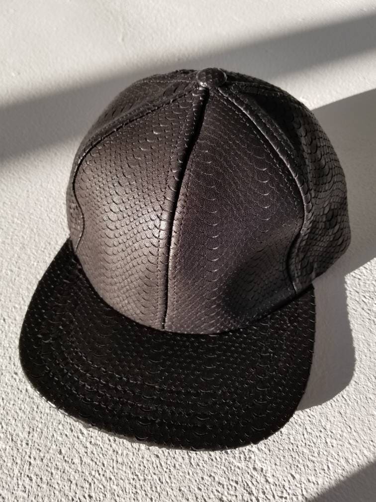 Laser Cut Leather Python Scale Baseball Hat - Etsy