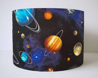 Galaxy Lampshade For Table Lamp Solar System Decor Etsy