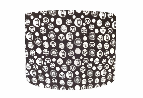 Jungle Nursery Lamp Shades Table Monochrome Jungle Nursery Lamp Shades Table, White Nursery Lampshade