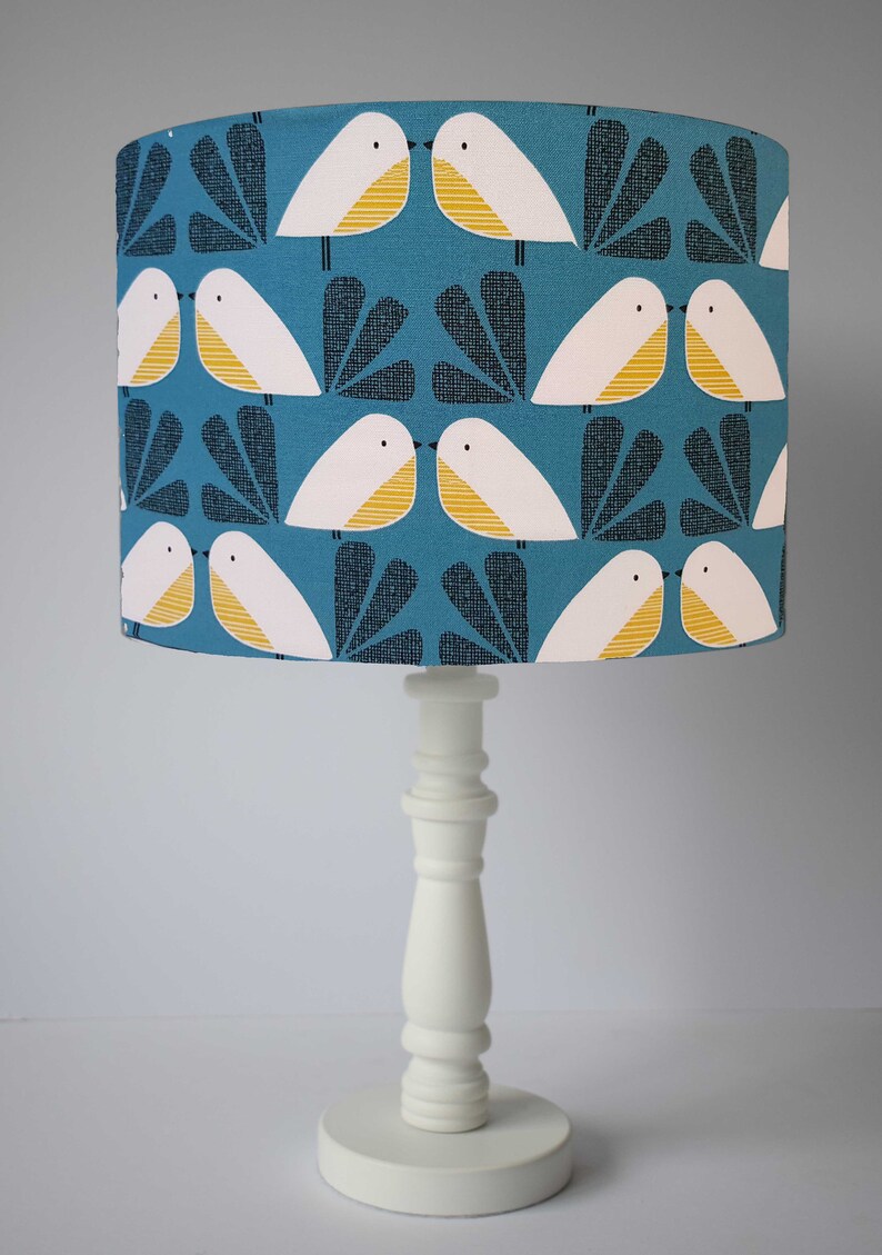 Blue Bird Lamp Shade Bird Home Decor Accessories Nature Etsy