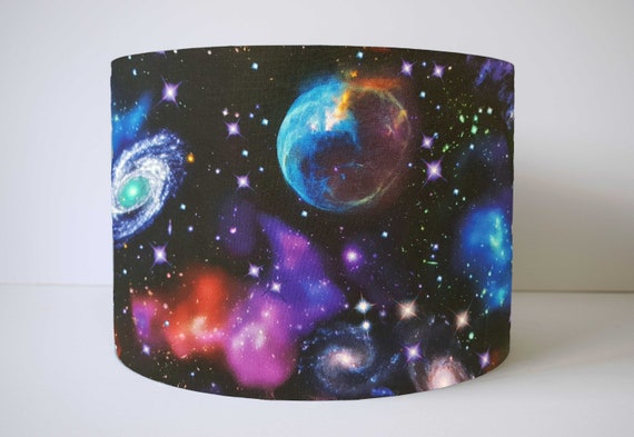 Space Lampshade Ceiling Galaxy Home Decor Lights Bedroom Light Shades Ceiling Children Spaced Themed Bedroom Table Lamps Star Room Decor
