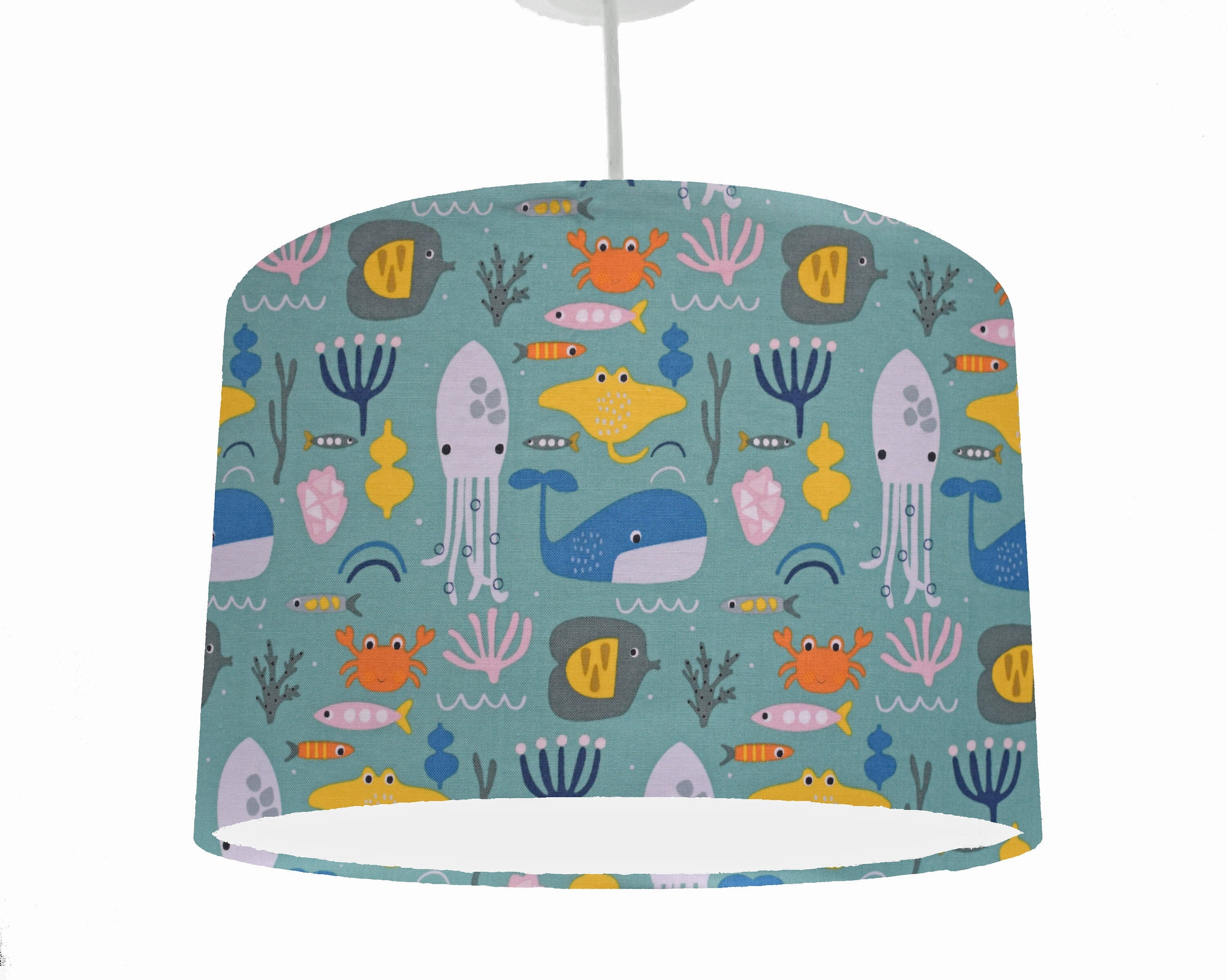 Under the Sea Nursery Lampshade Neutral Sea Themed Lamp Shade Etsy UK