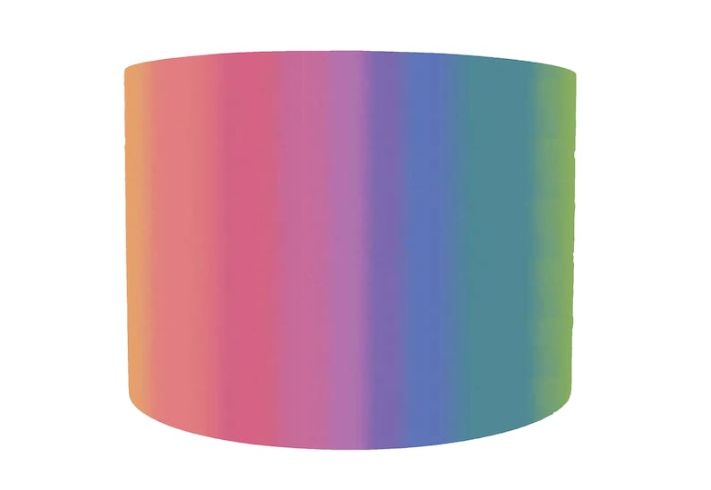 Pastel Rainbow Bedroom Lamp Shade Child Room, Ombre Rainbow Lampshade