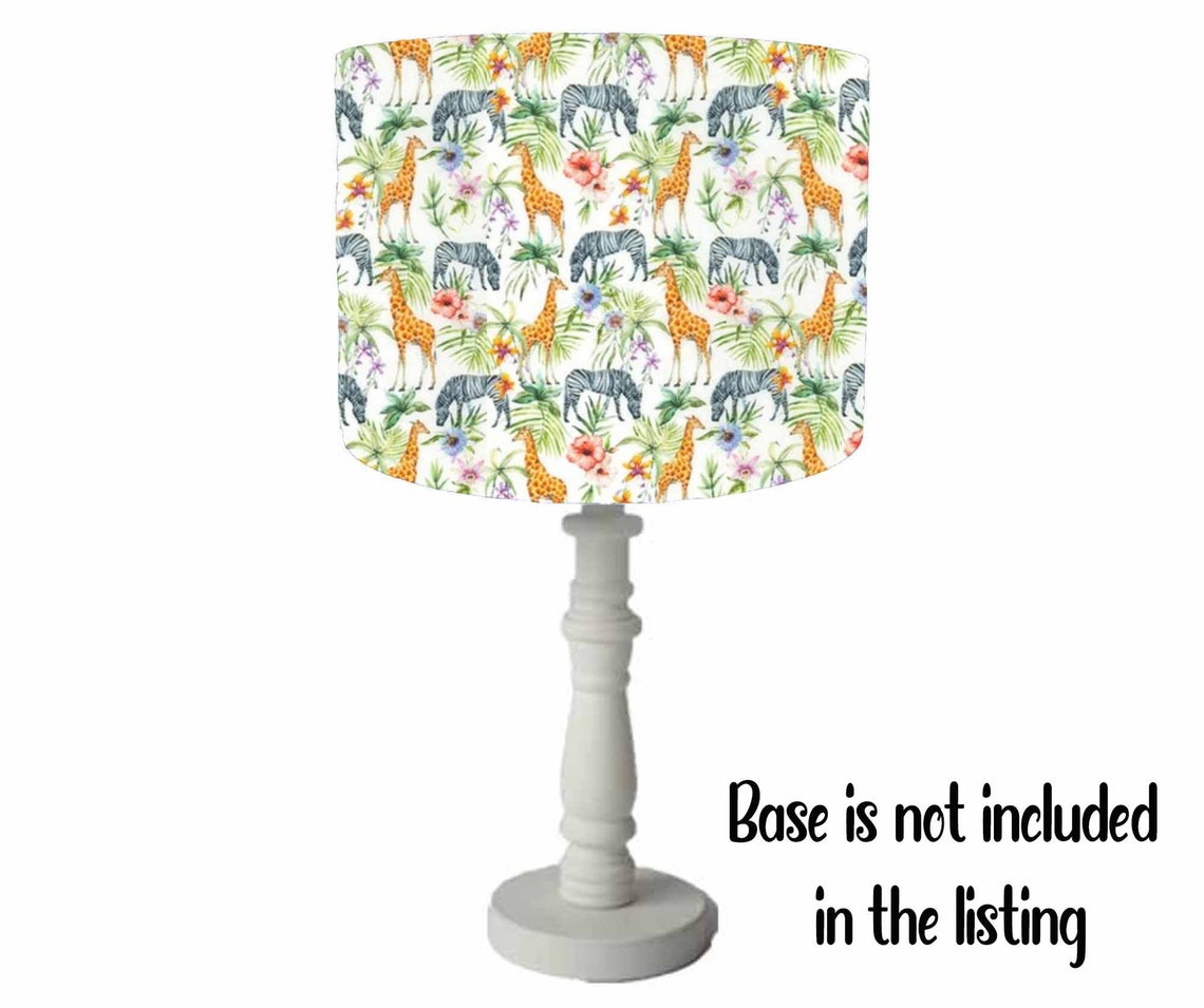 Jungle Lampshade Nursery Bedroom Safari Ceiling Light Shade Etsy