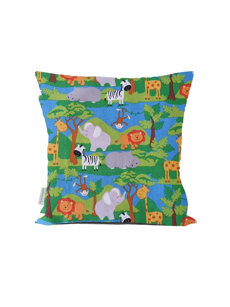 Jungle Themed Nursery Cushion Cover Animal Cushion for Kid Etsy