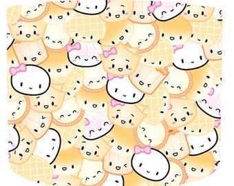 Pantalla de lámpara con diseño de dumplings wonton adorables, pantalla de lámpara de techo con estampado kawaii de dim sum, decoración adorable para amantes de la comida asiática, lámpara con diseño de pequeños dumplings alegres