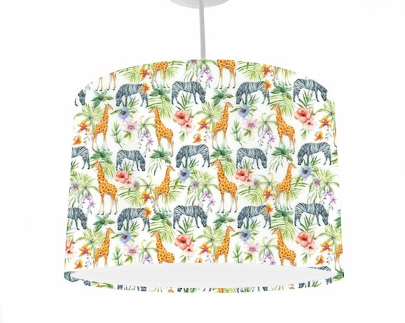 Jungle outlet lampshade nursery