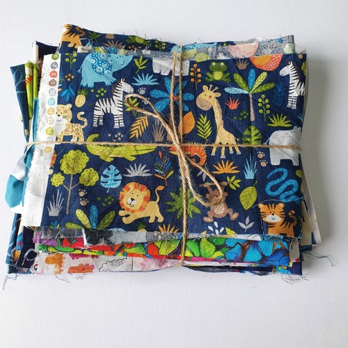 Mystery Scrap Fabric Box Fabric Scraps Cotton Quilting Fabric Etsy UK