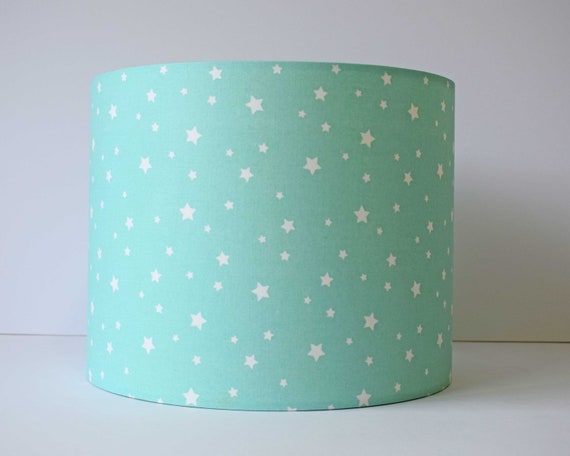Mint Lampshade Stars Star Lampshade For Baby Room Nursery Table Lamp Shade Mint Nursery Decor Neutral Children Ceiling Lights Star