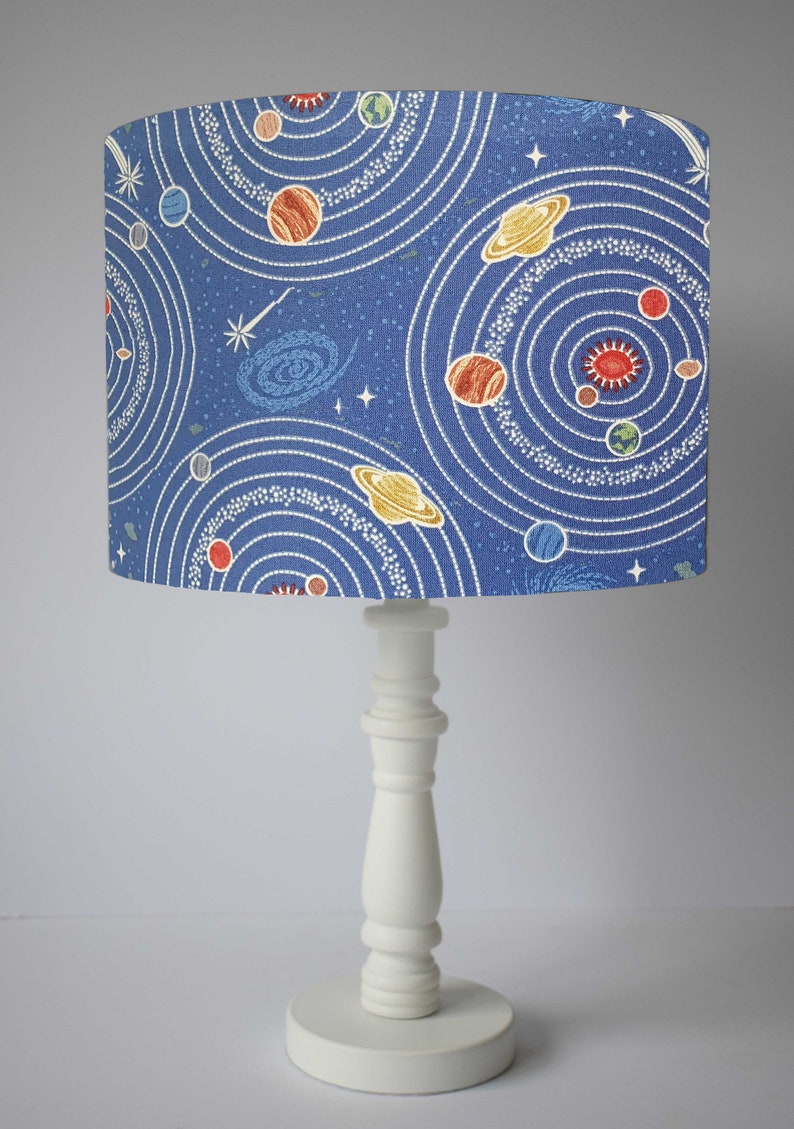 Lampshade Table Lamp Kids Room Glow In The Dark Lamp Etsy
