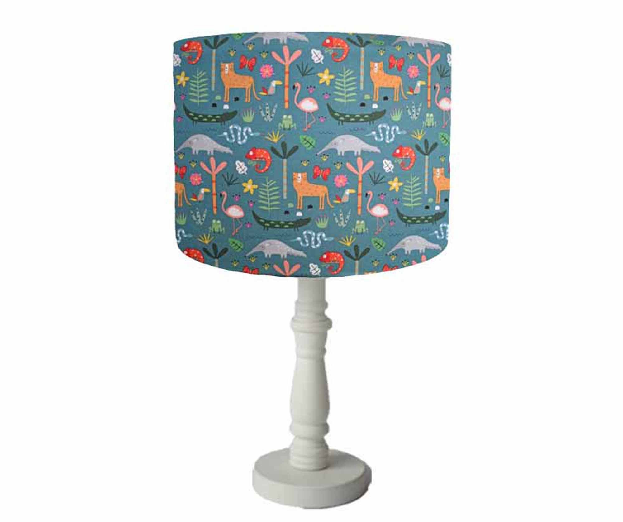 Rainforest Animals Lampshades UK Jungle Lampshade Table Lamp Etsy UK
