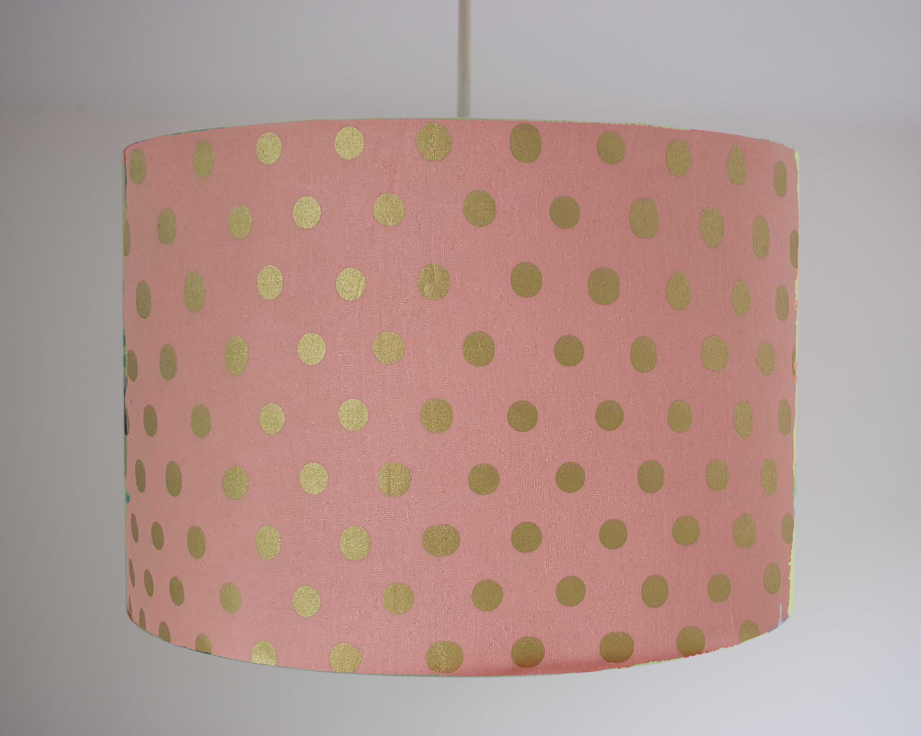 Pink And Gold Nursery Lampshade Girl Bedroom Decor Pink And Etsy