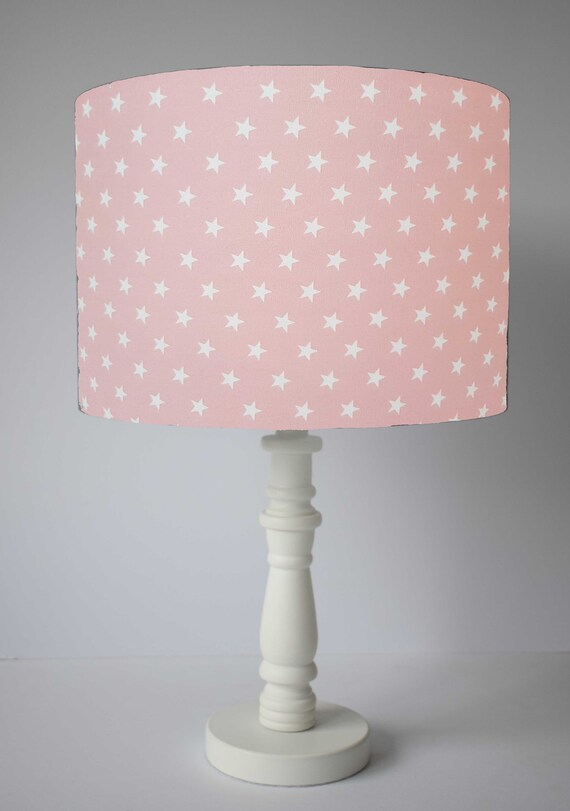 Star Lamp Shade For Table Lamp Pink Star Nursery Light Shade Etsy