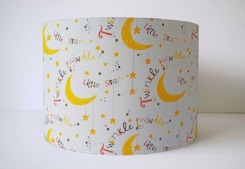 Star Lampshade Nursery Twinkle Twinkle Little Star Light Etsy