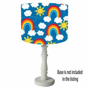 Rainbow and Sunshine Lamp Shade Kids Room Decor Boys and Girls ...