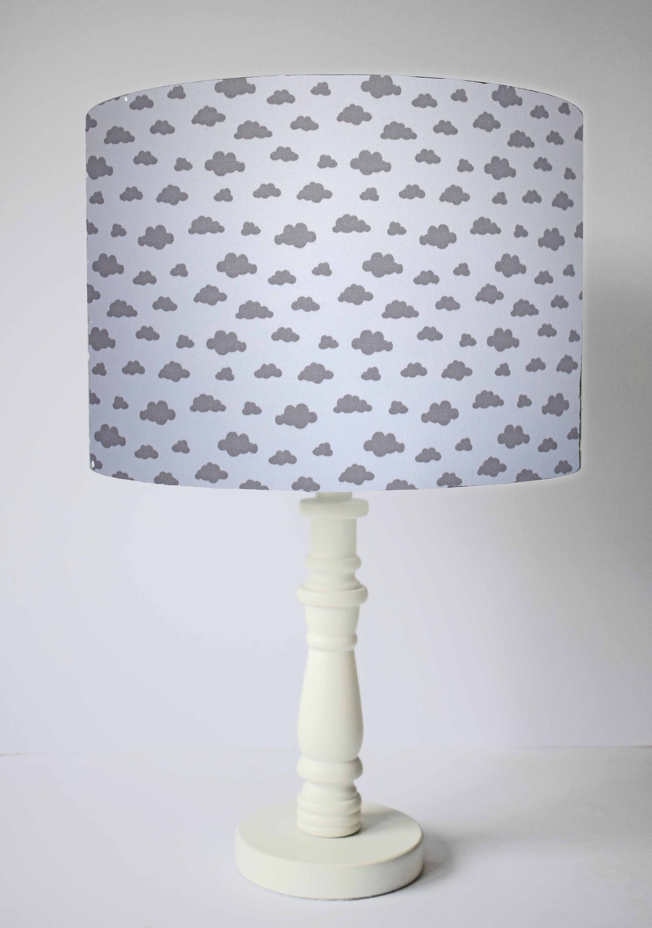 Ready Made Grey Cloud Lampshade for Childrens Room Decor Etsy UK
